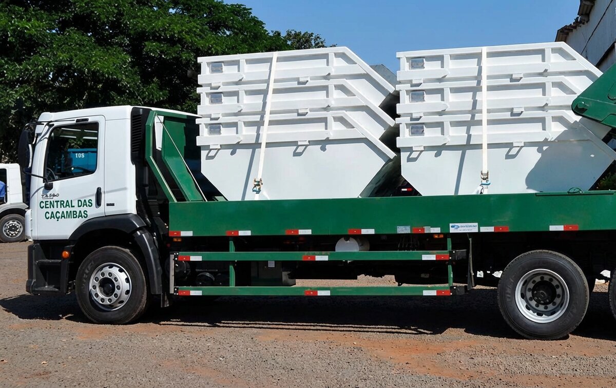 Caminhão de Caçamba Águia Caçambas